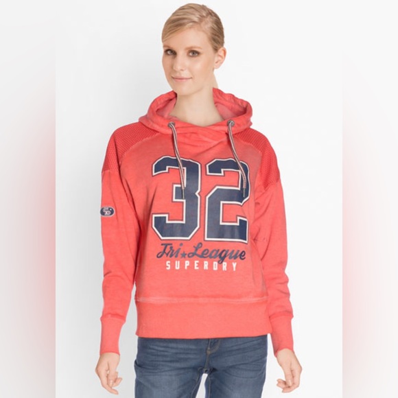 SUPERDRY VINTAGE Tri League Hoodie - Picture 2 of 13